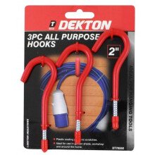 DEKTON 3PC 2'' ALL PURPOSE HOOKS, DT70550