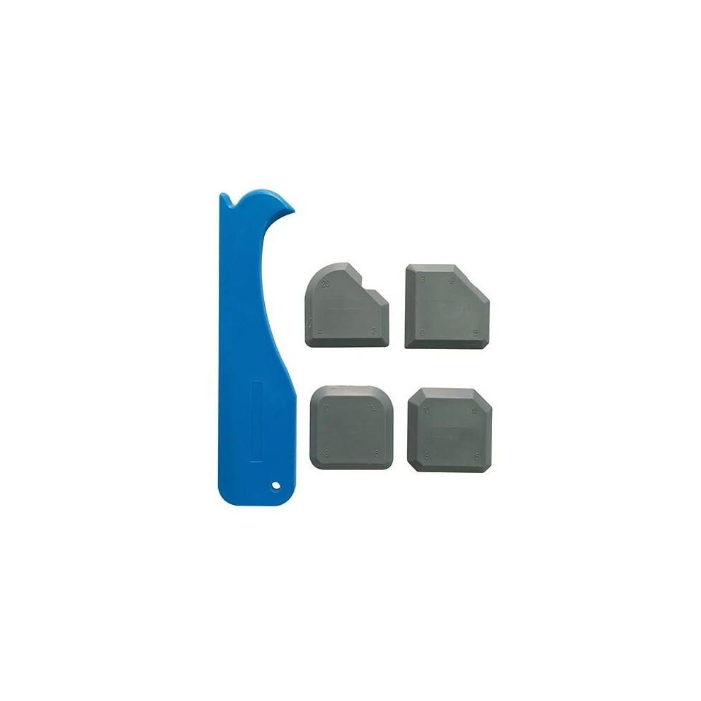 Silverline 343837 Joint Smoothing Kit 5pce5pce - 5pce Spreader Spatula Silicone -  joint smoothing kit 5pce silverline 343837 spreader spatula