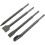 4pc SDS Chisel Set - Plus Flat Point Hammer Drills Groove Gouge Amtech -  sds chisel set 4pc plus flat point hammer drills groove gouge amtech 1