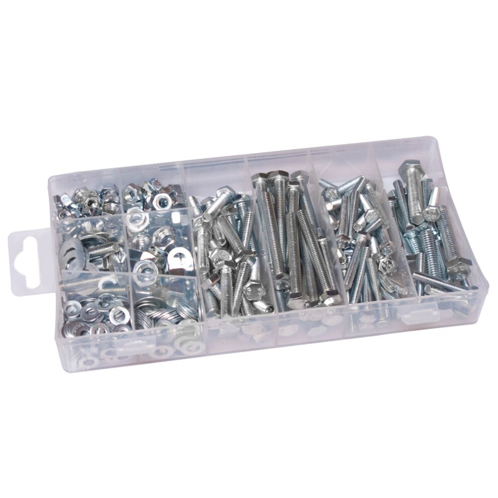 460 Piece Nut And Washer Assortment - Assorted Blue Spot Bolt Set M5 M8 Plated -  washer nut assorted blue spot 460 piece bolt set m5 m8 plated nuts