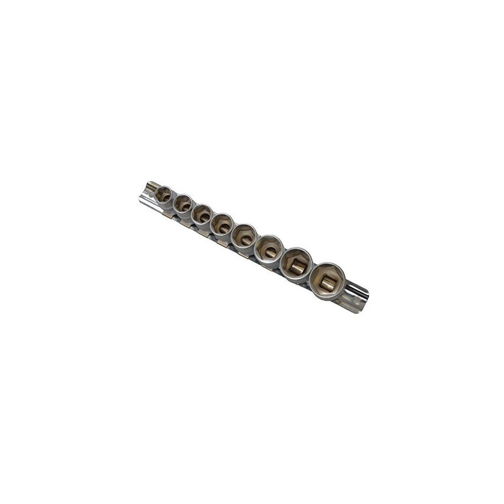 Bluespot 8 Pce 3/8" Metric Socket Set (10-19mm) - Rail Drive Sockets 38in Tools -  rail 8 set drive sockets metric 38in bluespot tools piece 01524