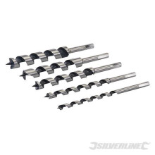 5 Piece 10-25mm Silverline Auger Bit Set - 5pce 10 25mm 298528 Drill Wood -  bit set auger silverline 5pce 10 25mm 298528 drill wood