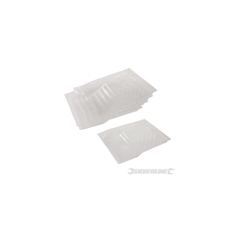 Silverline Disposable Roller Tray Liner 5pk 230mm - 439888 -  disposable roller tray liner 230mm silverline 5pk 439888