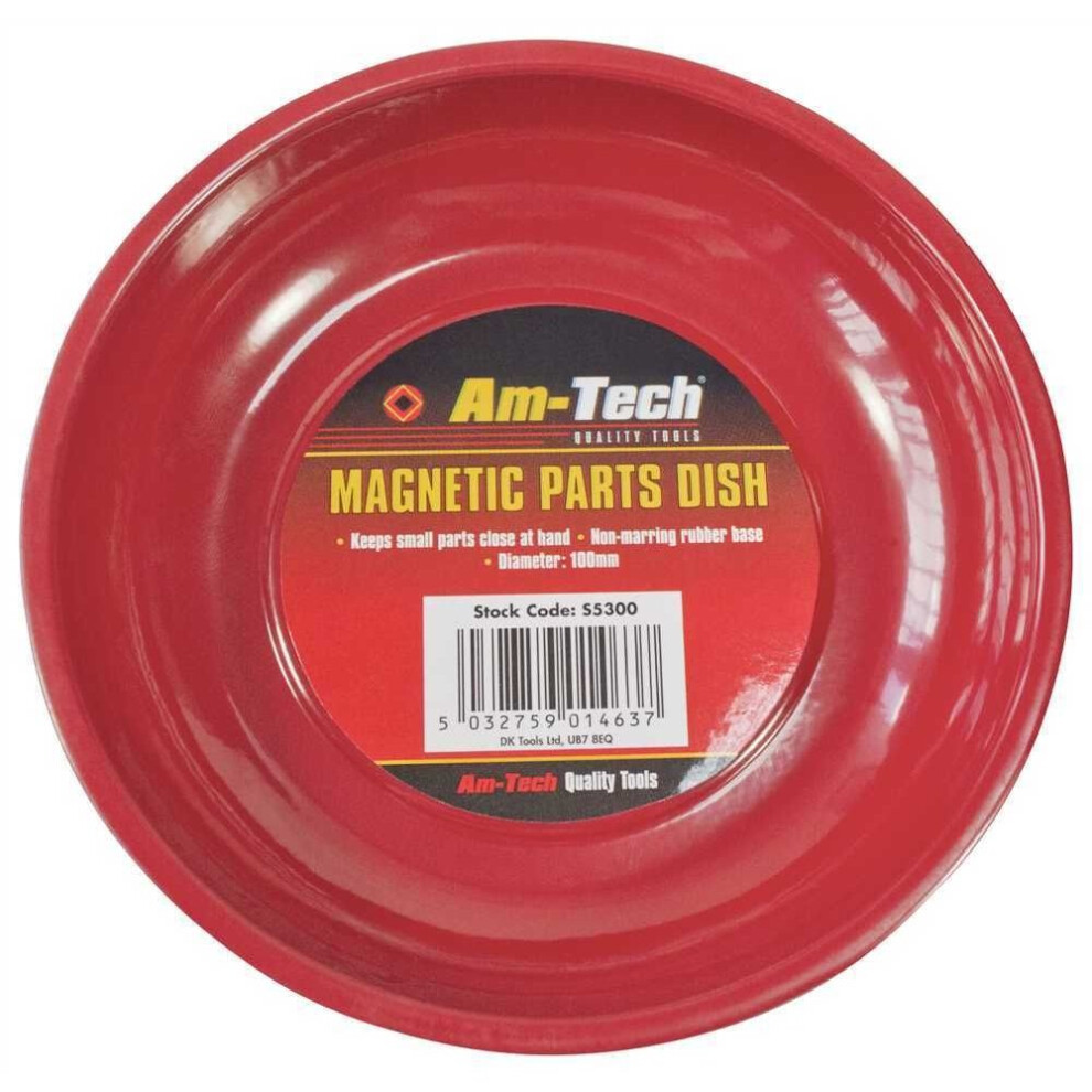4" Magnetic Parts Tray Tidy - Dish 4 Bowl Nuts Bolts Cloths Round Amtech Car - Magnetic Dish Tray Parts 4 Bowl Nuts Bolts Cloths Round Amtech Tidy 5032759014637