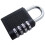 4 Digit Combination Padlock - Locker Luggage Black Dial Toolbox Security Door -  combination padlock 4 locker digit luggage black dial toolbox 2