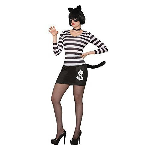 Forum Novelties 78162 Cat Burglar Female Costume White Uk Size