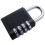 4 Digit Combination Padlock - Locker Luggage Black Dial Toolbox Security Door -  combination padlock 4 locker digit luggage black dial toolbox 1