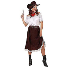 Kostume tilbehør til forklædning til cowgirl, sherif, vilde vesten, western, rodeo, M
