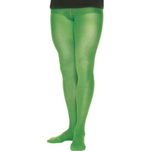 Green 70 Denier Men's Costume Tights. - green mens tights fancy dress accessory costume elf christmas new santas helper