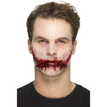 Rubber Stitched Smile Prosthetic, With Adhesive -
