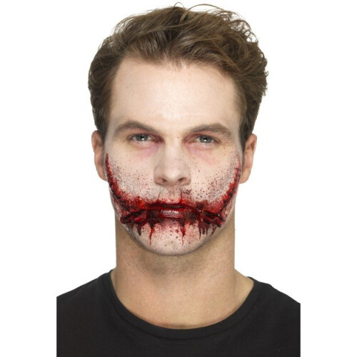 Rubber Stitched Smile Prosthetic, With Adhesive -