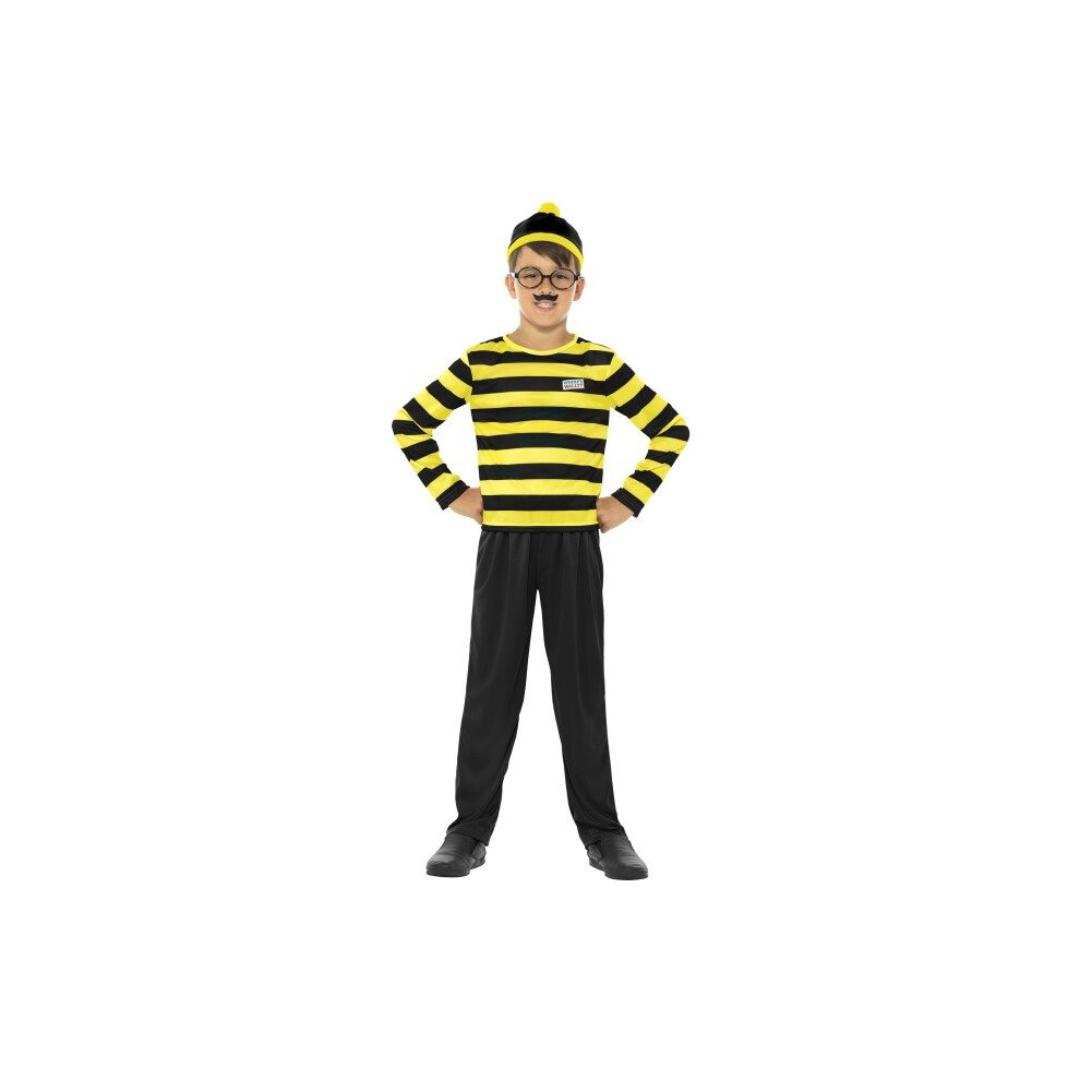 Smiffy's 42976S "Where's Wally Odlaw" Costume (Small) - Wheres Costume Odlaw Fancy Dress Boys Book Week Outfit Kids Childs Day