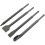 4pc SDS Chisel Set - Plus Flat Point Hammer Drills Groove Gouge Amtech -  sds chisel set 4pc plus flat point hammer drills groove gouge amtech 2