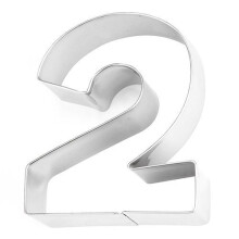 Eddingtons Cookie Cutter Number 2 - cookie 2 eddingtons stainless steel number pastry cutters