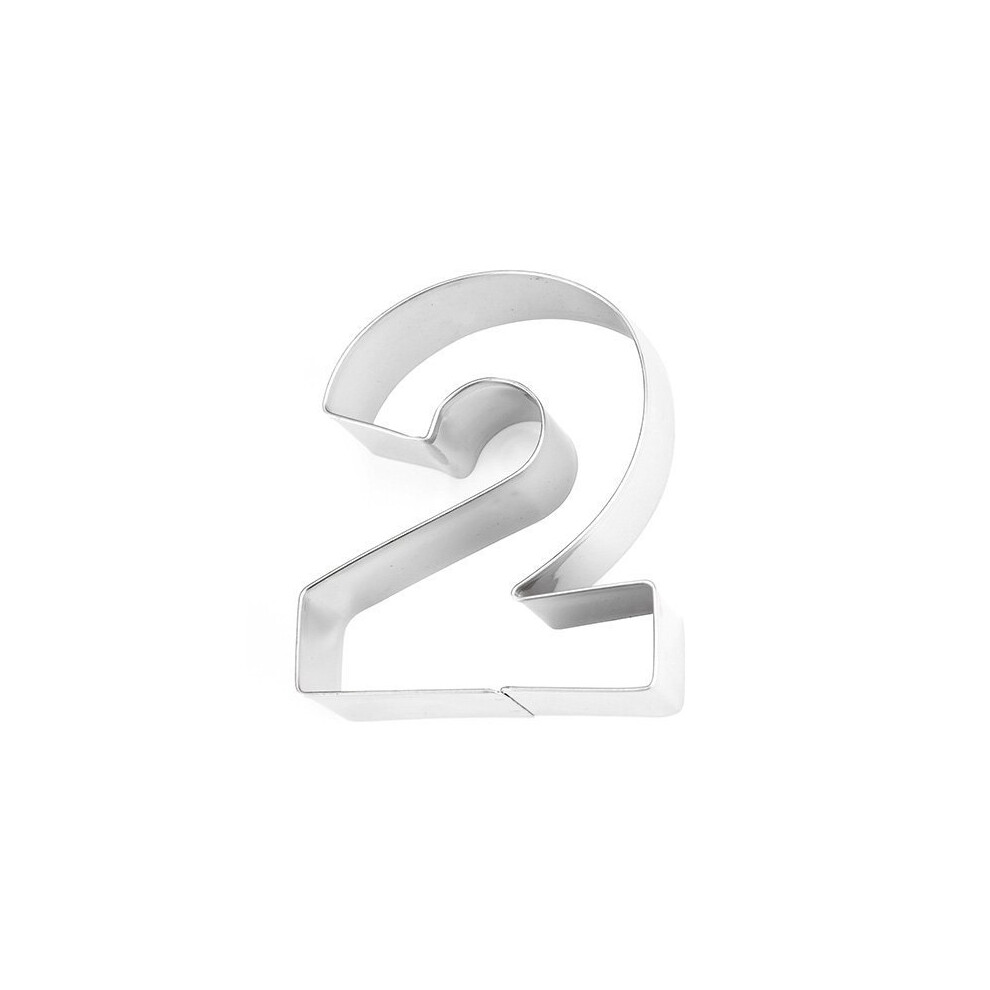 Eddingtons Cookie Cutter Number 2 -  cookie 2 eddingtons stainless steel number pastry cutters