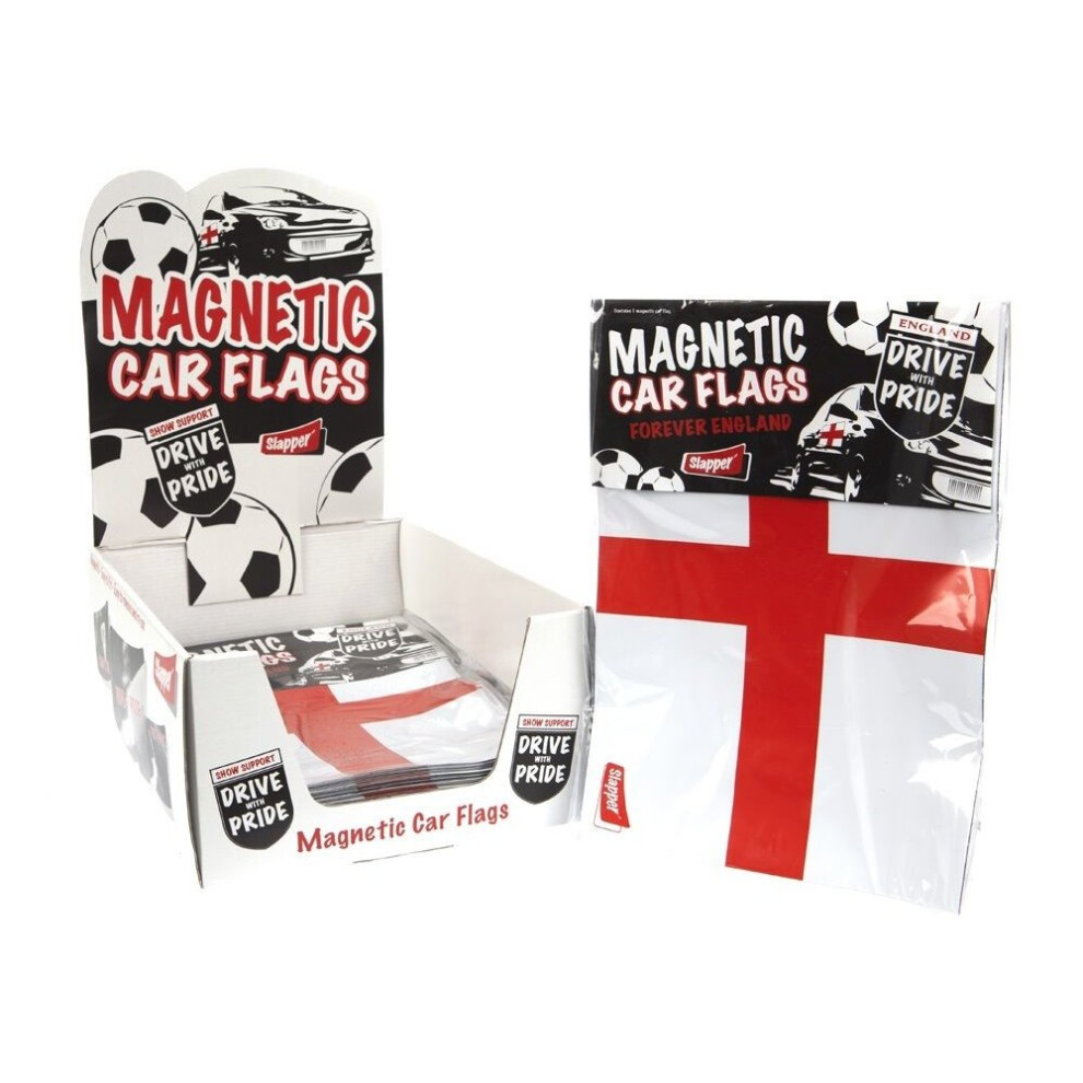 12' X 8' St George's Magnetic Car Flag - 12 8 Georges - 12 X 8 St Georges Magnetic Car Flag 5022896032649