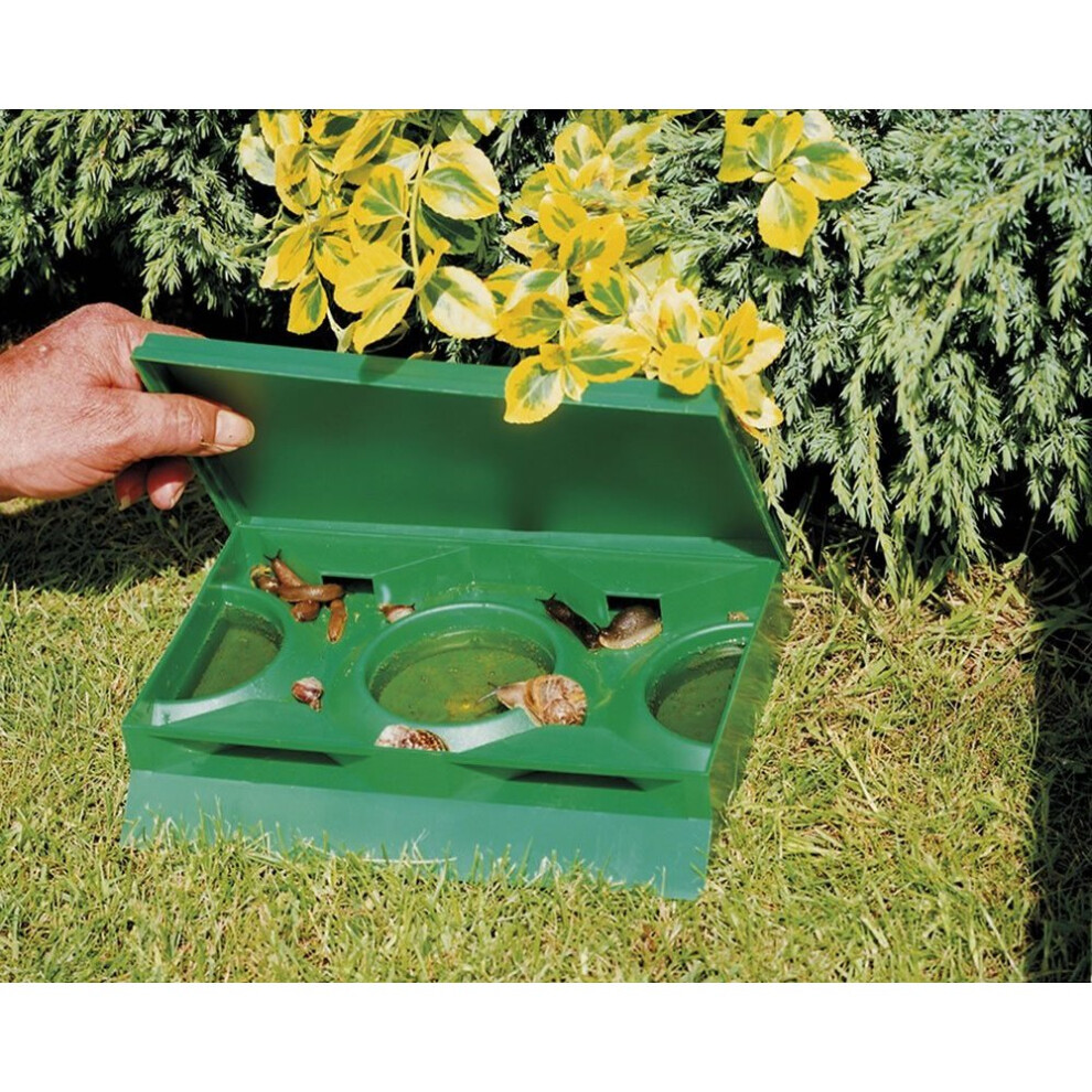 Slug & snail Trap killer Beer Bait Plastic Green single pack