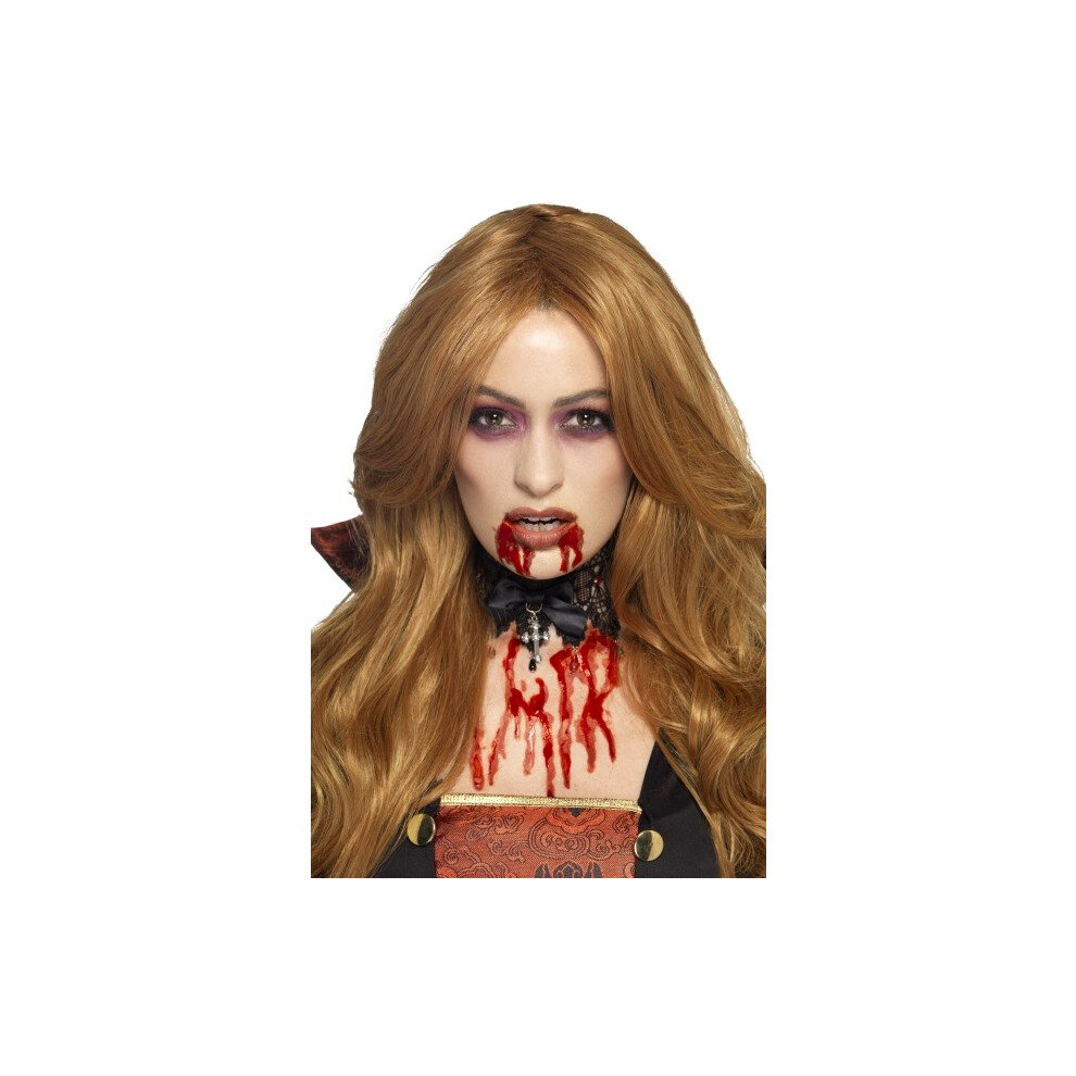 Smiffy's 28Ml 1 Oz Blood Gel Make Up Kit (Red) - Fancy Dress Fake - Gel Blood Fancy Dress Fake Halloween Costume Red