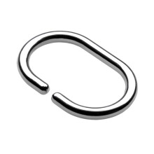 Pack Of 12 Chrome Shower Curtain C-rings - Croydex Ring Clear Rods 29mm Crings - shower curtain croydex chrome pack 12 ring clear rods 29mm crings
