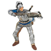 Blauwe Arbaletier Figurine in Harnas - Papo - DE MIDDELEEUWEN - Ideale ondersteuning voor spel en verbeelding