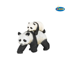 Figurinha Panda e seu bebê - PAPO - A VIDA SELVAGEM - Brinquedo Infantil 3 anos e mais