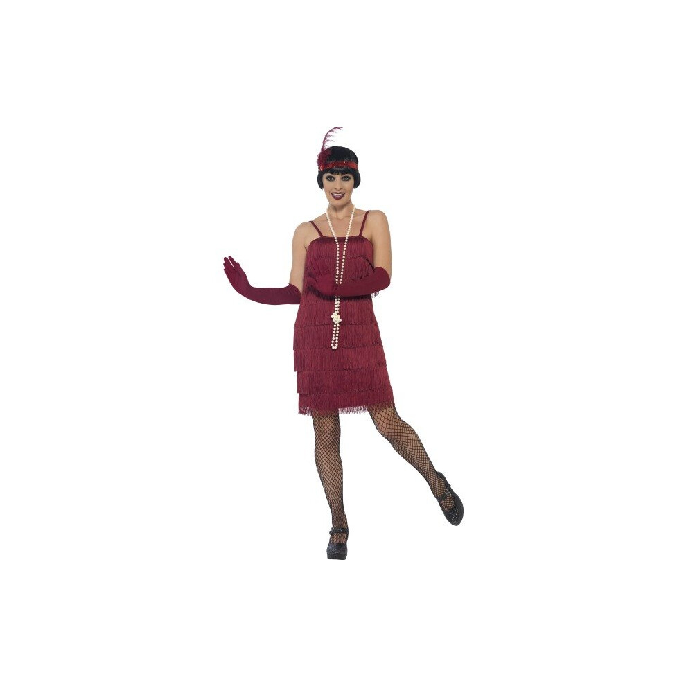 Smiffy's 44675l Women's Flapper Costume (large) - Fancy Dress Ladies Womens 20s -  flapper costume fancy dress ladies womens 20s charleston 1920s