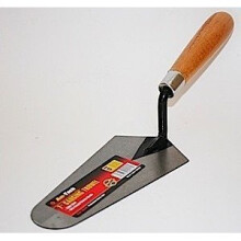 7-Inch Gauging Trowel with Hardened Steel Blade & Lacquered Wooden Handle - Lightweight Pointing Brick Plastering Tool (G0500)