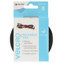 10mm Velcro Self Gripping Ties - Velcro Brand Self Gripping Ties 10mmx 5m Black Organise Cables Diy Home Office