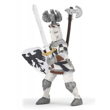Figurine Witte Ridder met helm - PAPO - DE MIDDELEEUWEN - Voor Kinderen