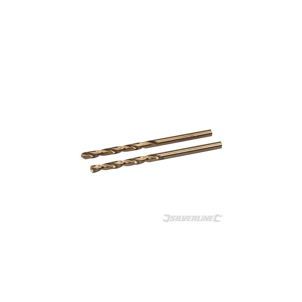 Silverline 4.0Mm Metal Drill Bit Pack X2 Cobalt