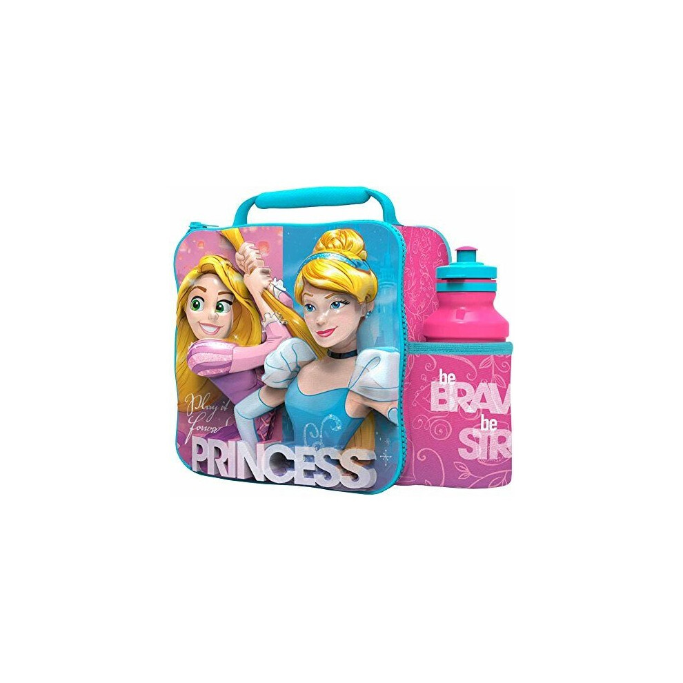 St364 - 3d Lunch Bag With Bottle - Disney Princess - Set Bagbox ...