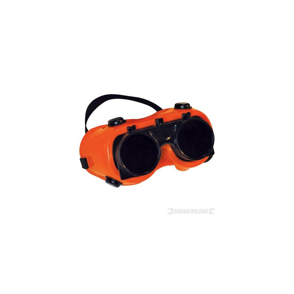 Clear No 5 Green Welding Goggles - Silverline 140810 -  welding goggles clear silverline green 5 140810