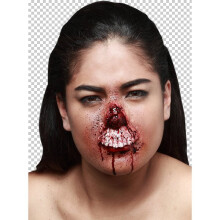 Prosthetic Wounds Chewed Nose - Halloween - prosthetic chewed nose wounds halloween