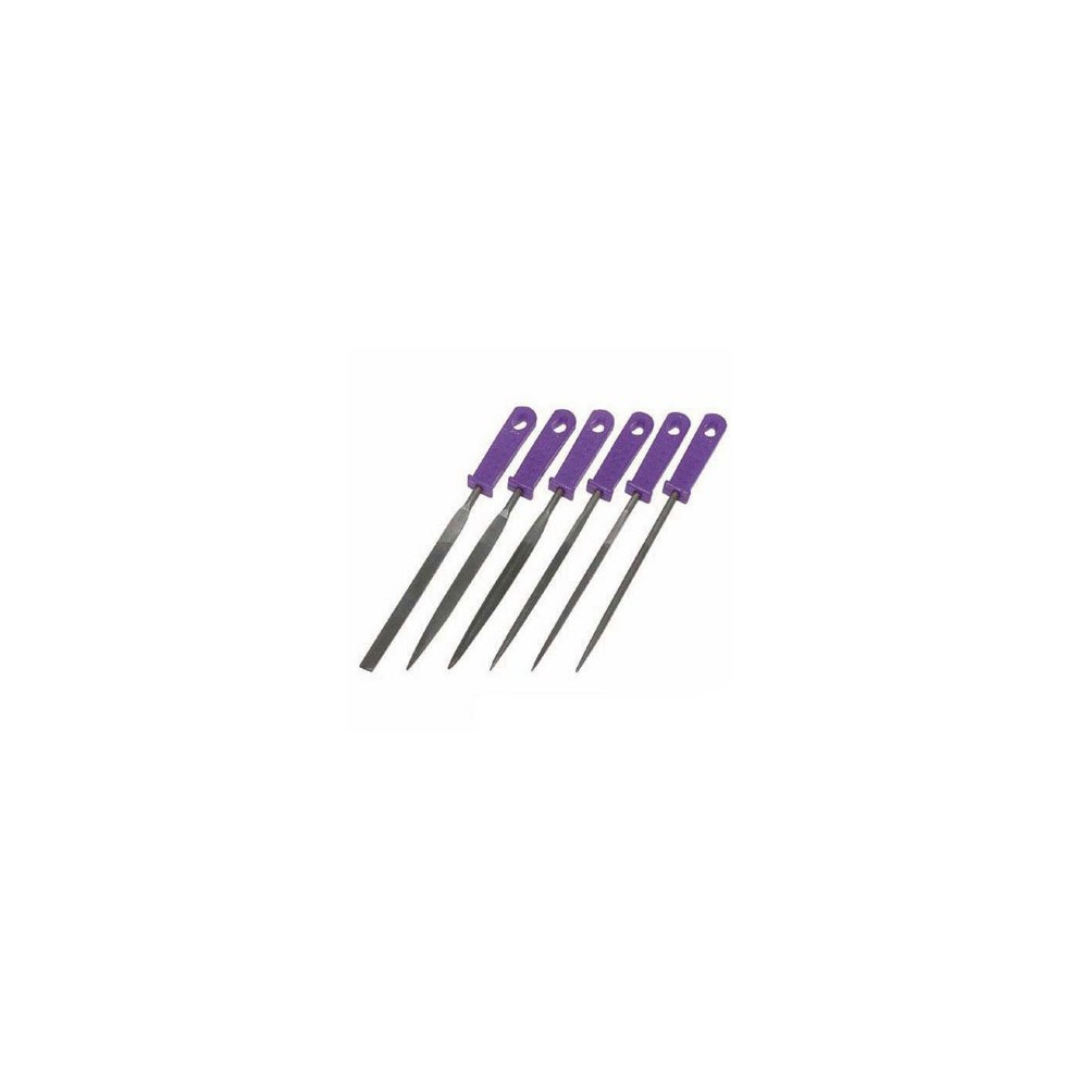 100mm 6 Piece File Set - Warding Silverline 6pce Ms102 -  set file warding silverline 6pce 100mm ms102