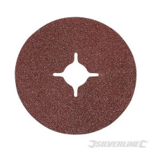 Silverline 60 Grit 10 Pack Fibre Discs - x 115 10pk 5832 2223mm 222mm -  fibre x discs 115 grit 60 silverline 10pk 583260 2223mm 222mm