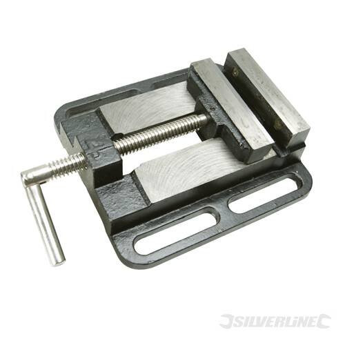Silverline 100mm Silverline Drill Press Vice - 292674 -  drill press vice silverline 100mm 292674