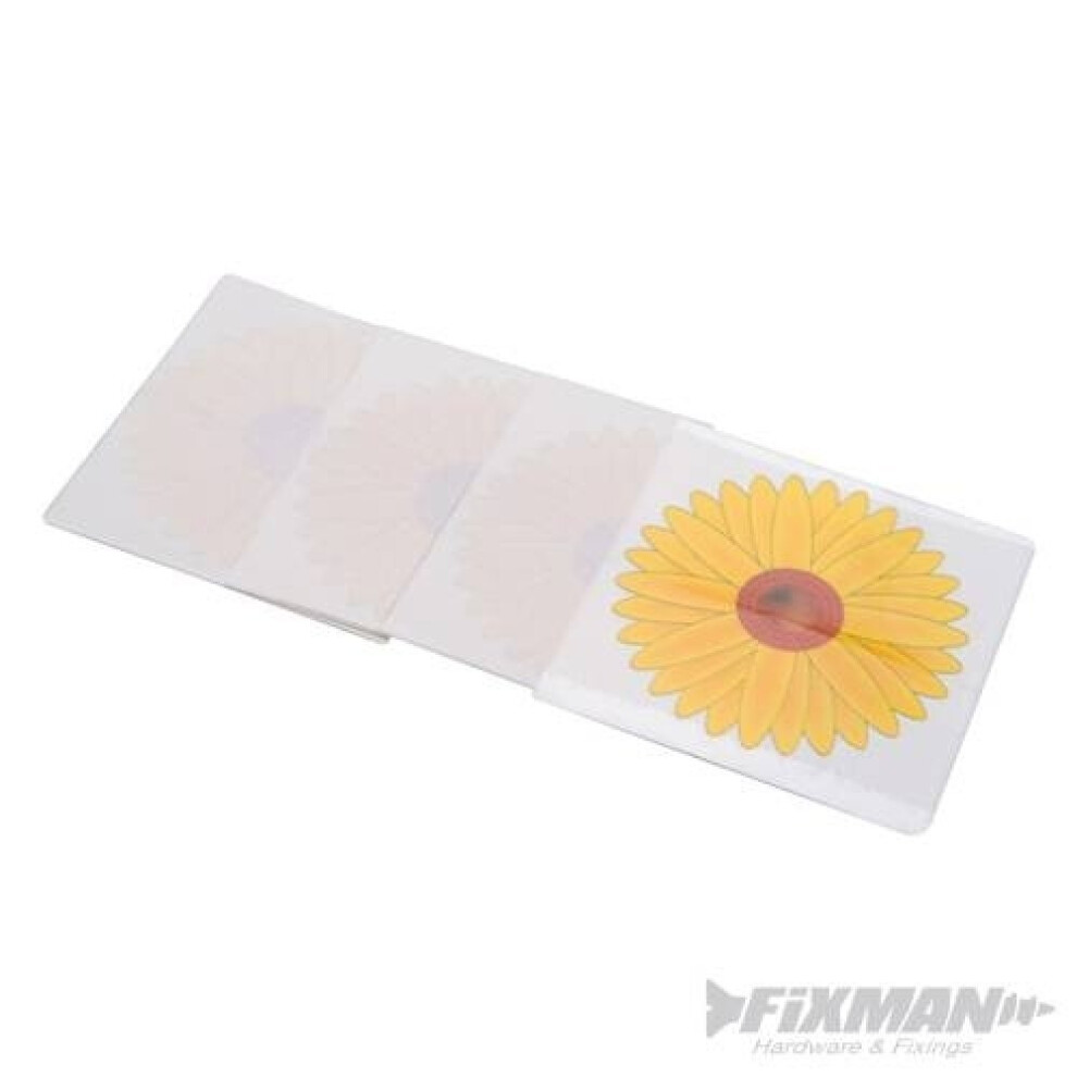 Pack Of 4 Fly Trap Window Sticker - 4pk Fixman Bug -  fly trap window sticker 4pk fixman bug