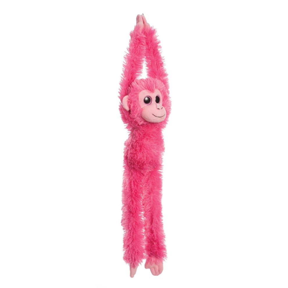 19" Hot Pink Colourful Hanging Chimp Soft Toy - Aurora World 19inch New -  aurora hanging world colourful chimp 19inch hot pink new