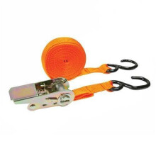 Silverline Ratchet Tie Down Strap S-hook 4.5m x 55mm Rated 150kg Capacity 375kg -  x 45m silverline 25mm cargo ms21s lash strap tie down ratchet