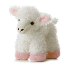8" Mini Flopsie Lana Lamb Soft Toy - Aurora 8inch Plush New - aurora lamb 8inchflopsie plush toy new - Plush Soft Toy