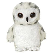 8" White Mini Flopsie Snowy Owl Soft Toy - Aurora Plush World New Cuddly - aurora plush toy snowy owl mini flopsie world new cuddly - Plush Soft Toy