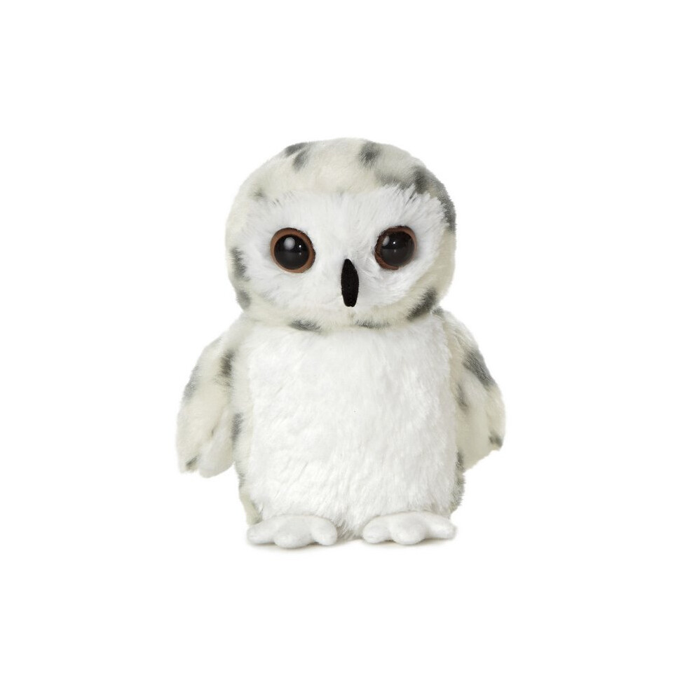 Aurora World 8" Mini Flopsie Snowy Owl Soft Toy - Aurora Plush World New Cuddly - Aurora Plush Toy Snowy Owl Mini Flopsie World New Cuddly White