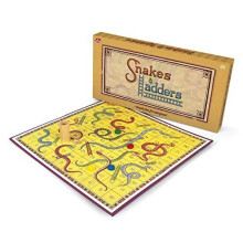 Snakes And Ladders Board Game - Classic Tobar Traditional Family Fun - snakes ladders classic board game tobar traditional family fun entertainment