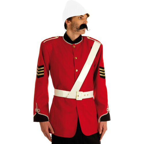 Extra Large Red Men's Boer War British Soldier Costume - Mens Fancy ...