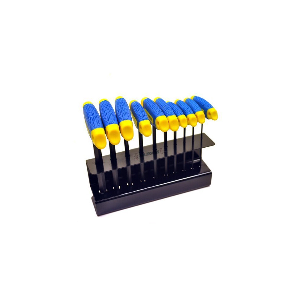 Allen / Hex Key T-bar / T-handle Driver Allan Alan Set - Handle 10pc Keys Stand -  hex set allen handle key 10pc keys stand allan metric alan driver