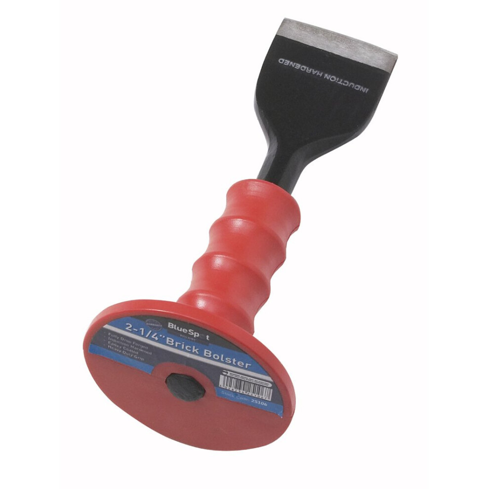 Bluespot 57mm (2.25") Induction Hardened Brick Bolster - Guard Hand 214in Tools -  brick bolster guard hand 214in tools bluespot 25106 bs25106