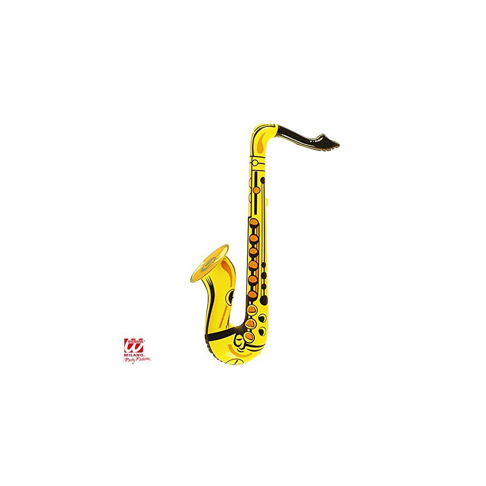 Inflatable Saxophone - Yellow - Adult Fancy Dress Accessory - 55cm -  inflatable saxophone fancy dress 55cm yellow accessory