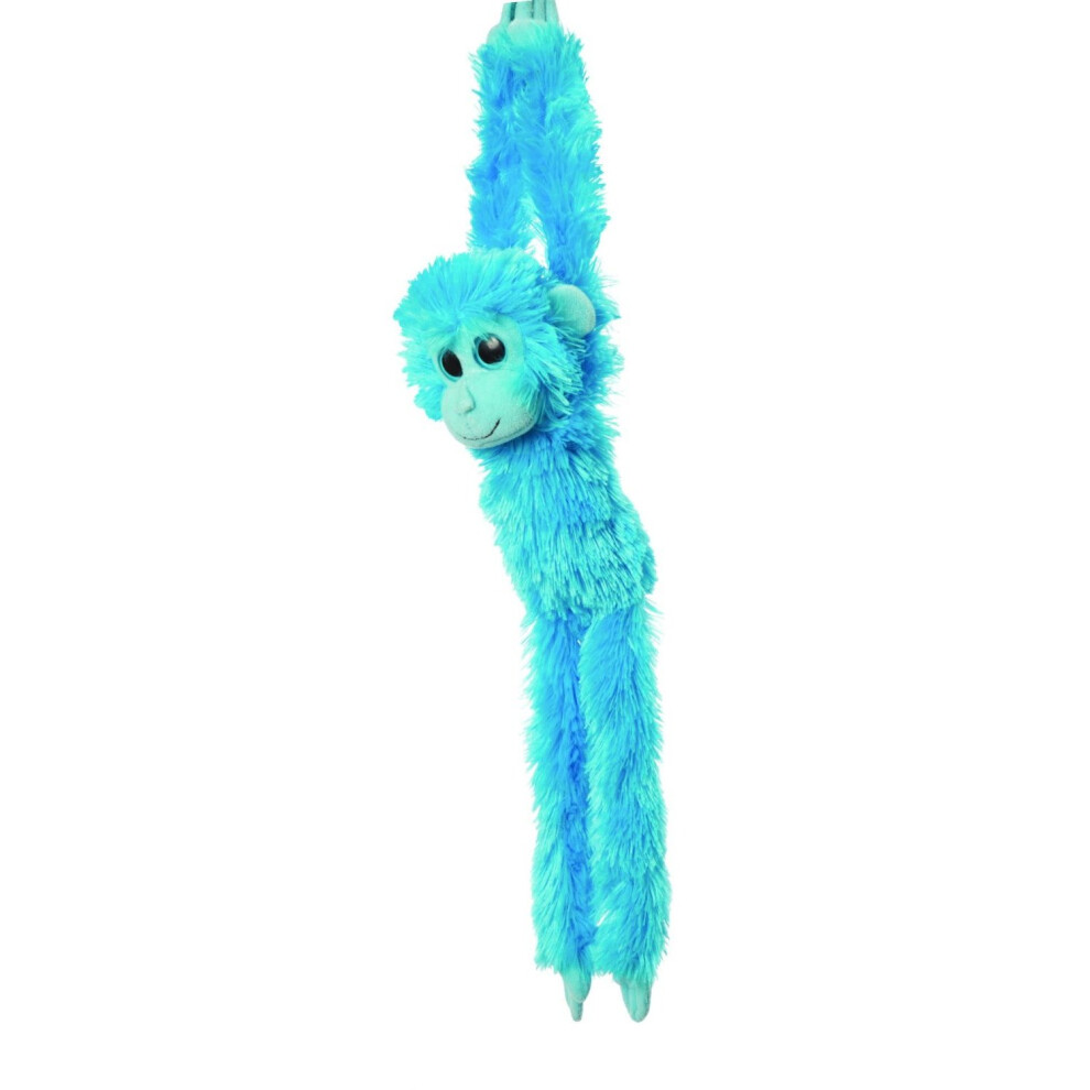 19" Blue Colourful Hanging Chimp Soft Toy - Aurora World 19inch New -  aurora hanging world chimp colourful blue 19inch new toy