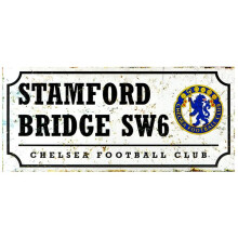 Chelsea Retro Street Sign - Fc Football Metal Official New Stamford Bridge - chelsea street retro sign fc football metal official new stamford bridge