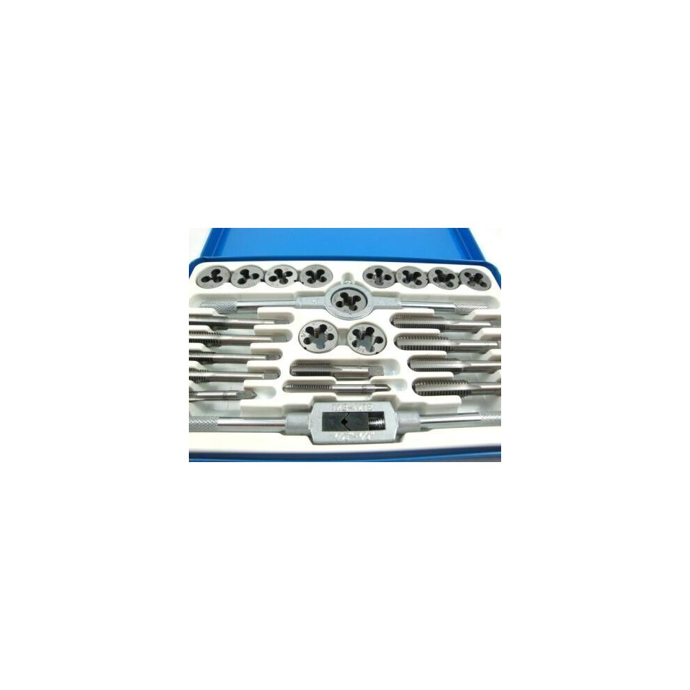 24Pc Unf (Af)- Unc Tap And Die Set - Imperial Tool - Tap Die Set Imperial Unc Unf Tool 24Pc 5055143907797